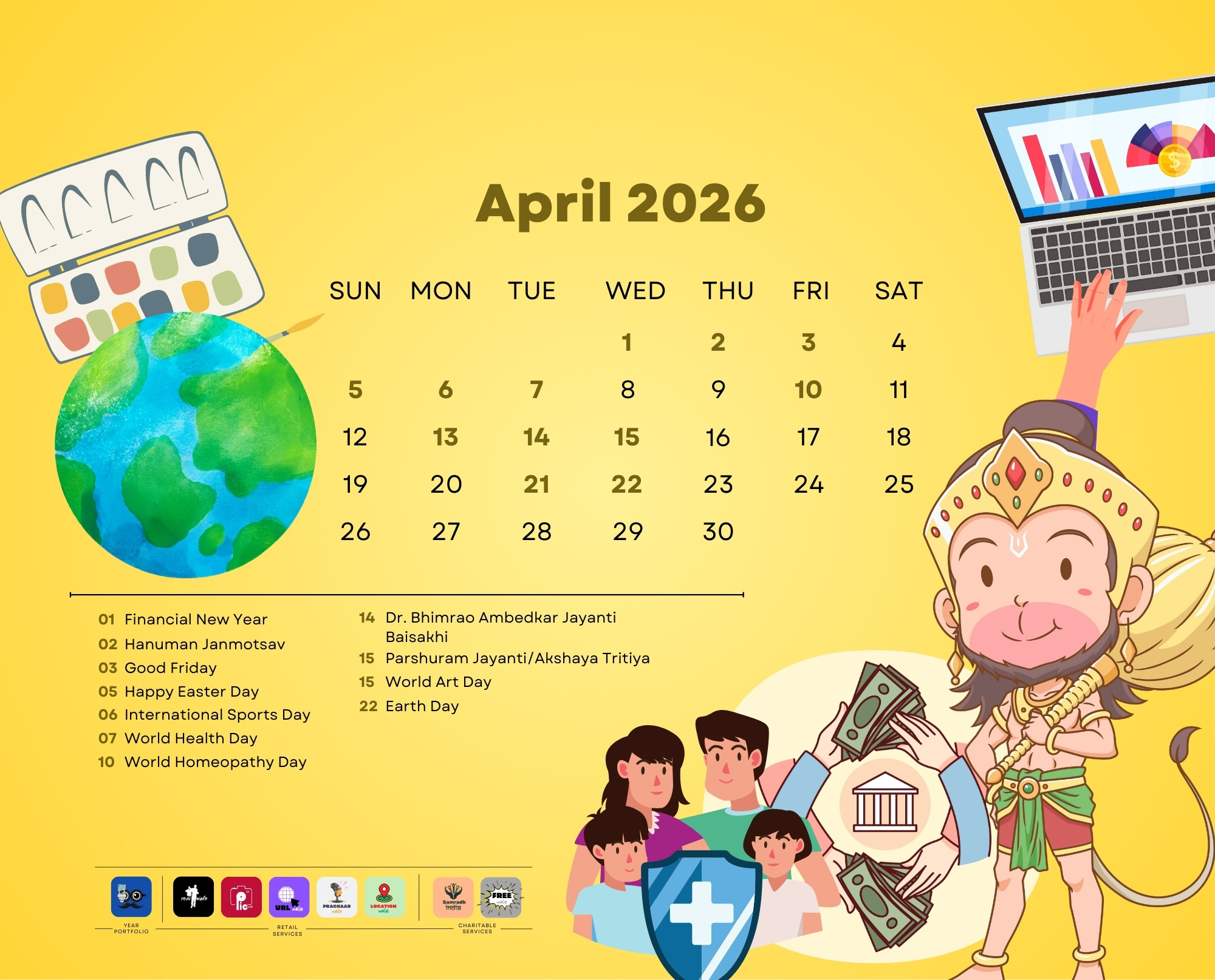 Complete Overview of APRIL 2026 Events and Special Days